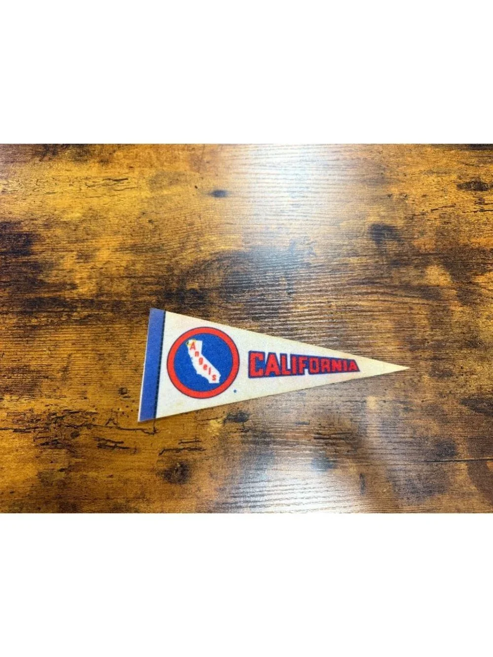 Vintage California Angels baseball pennant